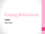Eating Behaviour 4 – Evolutionary explanations of food preference