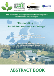 Abstract book of the 12th European Ecological Federation