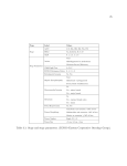 25 Table 3.1: Stage and stage parameters. (ECOG=Eastern