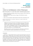 A Review on Anti-Inflammatory Activity of Monoterpenes