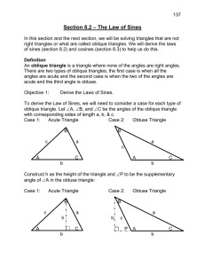 Section 8.2 – The Law of Sines