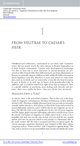 from velitrae to caesar`s heir - Assets