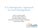 A Contemporary Approach to Lead Management
