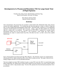 Development of a Picosecond-resolution TDC for