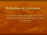 Definition of Corrosion