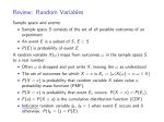 Review: Random Variables