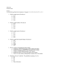 STAT 211 Practice Exam Exam 1 Use the following Data Set for
