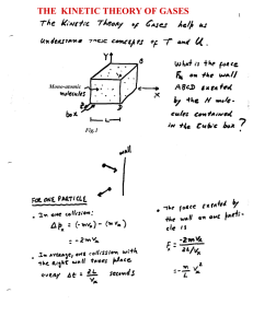 the kinetic theory of gases