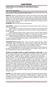 VARIATIONS IN THE ORIGIN OF SARTORIUS MUSCLE