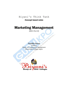 Marketing Management