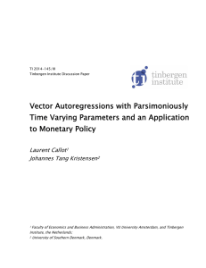 Vector Autoregressions with Parsimoniously Time Varying