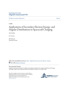 and Angular-Distributions to Spacecraft Charging