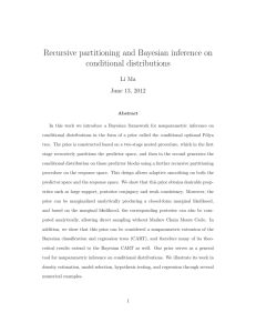 Recursive partitioning and Bayesian inference
