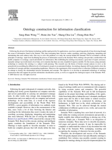 Ontology construction for information classification