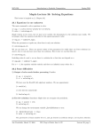 Maple Lecture 26. Solving Equations