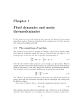 Chapter 1 Fluid dynamics and moist thermodynamics