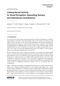 Linking Neural Activity to Visual Perception: Separating Sensory and