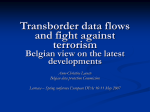 Trans-border data flows and fight against terrorism