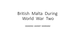 British Malta During World War Two