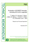 Evaluation of ECMWF forecasts, including 2014