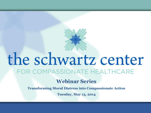 Moral Distress - The Schwartz Center for Compassionate Healthcare