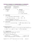 Equation sheet #1