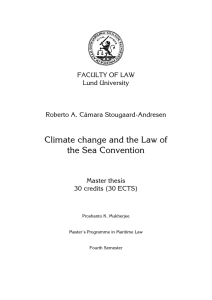 3 Climate change and the Law of the Sea Convention