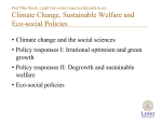 Sustainable welfare - Lund University Publications