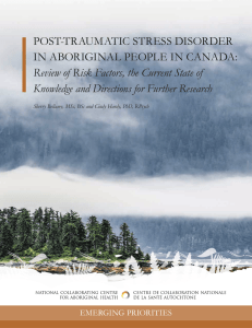 Post-Traumatic Stress Disorder in Aboriginal People in Canada