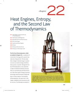 Heat Engines, Entropy, and the Second Law of Thermodynamics
