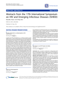 Abstracts from the 17th International Symposium on HIV and