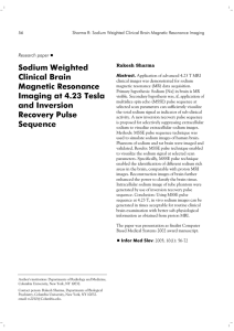 Sodium Weighted Clinical Brain Magnetic Resonance Imaging at
