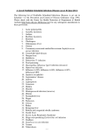 A List of Notifiable Scheduled Infectious Diseases (as