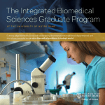 a brochure - Integrated Biomedical Sciences