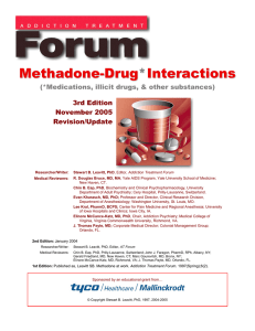 Methadone-Drug Interactions