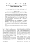 A novel neuroprosthetic interface with the peripheral nervous system