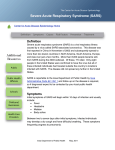 Severe Acute Respiratory Syndrome (SARS)