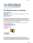 NYC Metzitzah Policy Is `Insufficient`