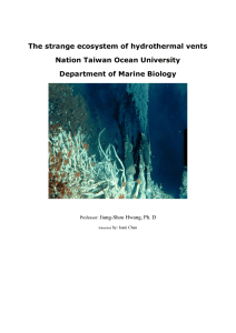 The strange ecosystem of hydrothermal vents Nation Taiwan Ocean