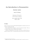 An Introduction to Econometrics