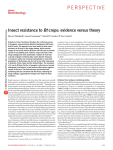 Insect resistance to Bt crops: evidence versus