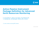 Active-Passive Instrument Package Definition for Advanced Earth