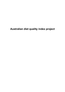 Publications - Australian diet quality index project
