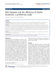 Mini-implants and the efficiency of Herbst treatment: a
