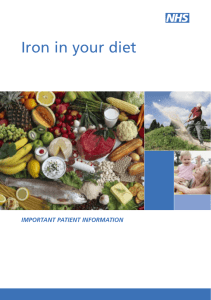 Iron in your diet