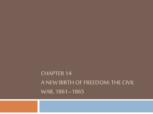 The Civil War, 1861-1865 - AP United States History