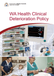 WA Health Clinical Deterioration Policy