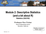 Descriptive Statistics - Naval Postgraduate School
