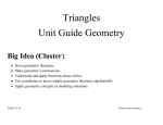 Triangles Unit Guide Geometry