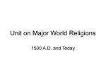 SOL 2 World History II World Religions